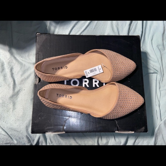 Nude flats wide width flats with gemstones - Picture 2 of 2